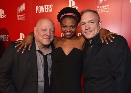 Brian Bendis, Michael Avon Oeming & Susan Heyward @ Powers premiere