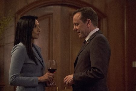 Kiefer Sutherland and Sonia Dhillon Tully in Designated Survivor (2016)