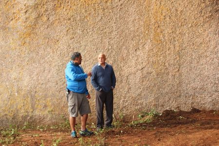 Maynard Kraak with Kurt Egelhof - on location shooting The Last Victims (2019) in Upper Tongaat, rural KwaZulu Natal, So