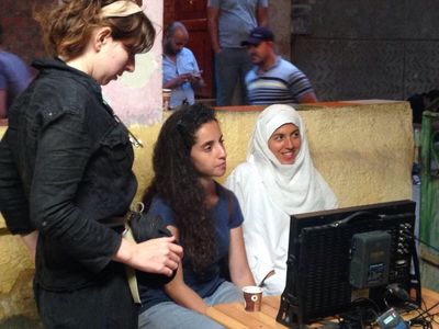 Behind the scenes of Yomeddine Film shooting in Cairo, with Producer DINA Emam and production Designer Laura Moss