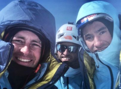 Jess Roskelley, David Lama, and Hansjörg Auer