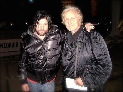 Discussion a script with Rutger Hauer in Rotterdam, Netherlands