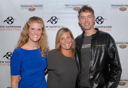 New Hampshire Film Festival kick-off party, October 2, 2014. Programming Director Nicole Galovski, left, Executive Direc