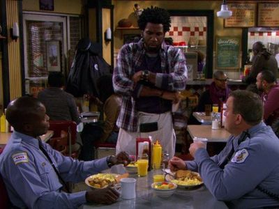 Reno Wilson, Billy Gardell, and Nyambi Nyambi in Mike & Molly (2010)