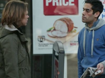 Sacha Dhawan and Nicola Walker in Last Tango in Halifax (2012)