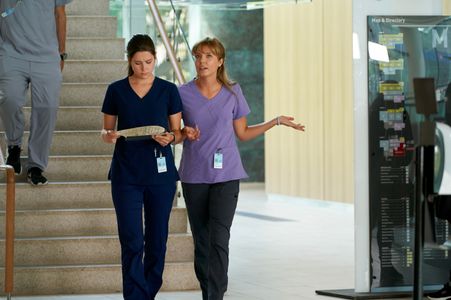 Natasha Calis and Katie Uhlmann in Nurses (2020)