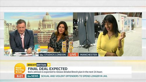 Piers Morgan, Susanna Reid, Boris Johnson, Dan Walker, and Ranvir Singh in Good Morning Britain: Episode dated 1 October