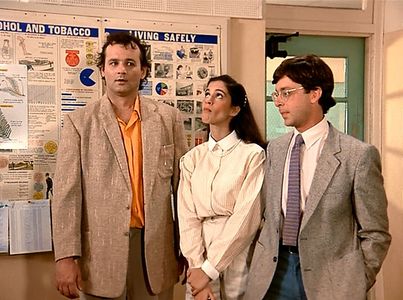 Bill Murray, Jami Gertz, and Steven Peterman in Square Pegs (1982)