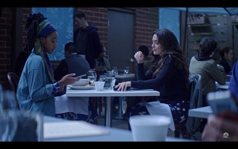 Natalie Martinez and Imani Vaughn-Jones in Ordinary Joe (2021)