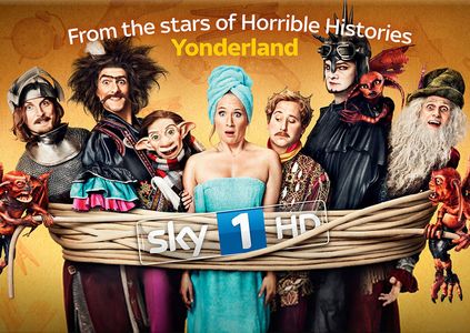 Simon Farnaby, Jim Howick, Martha Howe-Douglas, Ben Willbond, Mathew Baynton, and Laurence Rickard in Yonderland (2013)