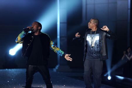 Jay-Z and Ye at an event for The Victoria's Secret Fashion Show (2011)