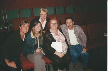 Bernie Van De Yacht, Mo Collins, Renee Albert, Cheryl Hawker, Joe Keyes at reading of Midwest Farmers' Daughters