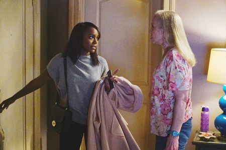 Brett Butler and Aja Naomi King in How to Get Away with Murder (2014)