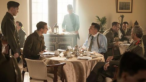 Still of James Fraser, Joel Jackson, Sam Worthington and Bryan Brown in Deadline Gallipoli (2014)