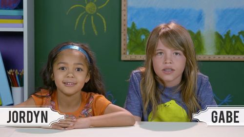 Gabe and Jordyn Raya James in People vs. Food (2014)