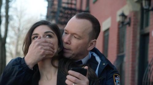 Donnie Wahlberg and Mariah Strongin in Blue Bloods (2010)