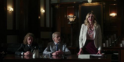 Billy Bob Thornton, Nina Arianda, and Britain Dalton in Goliath (2016)