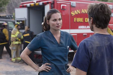 Scott Wolf and Jill Flint in The Night Shift (2014)