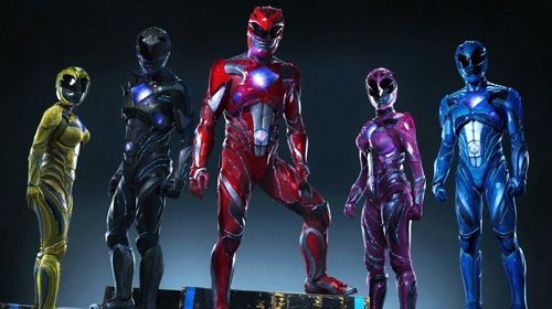 Becky G, Ludi Lin, Dacre Montgomery, Naomi Scott, and RJ Cyler in Power Rangers (2017)