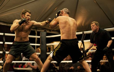 Joel Edgerton and Richard Fike in Warrior (2011)