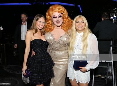 Debby Ryan, Nina West and Hayley Kiyoko at The Trevor Project's TrevorLIVE LA 2019 at The Beverly Hilton Hotel on Novemb