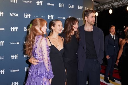 Amelia Gething, Alexandra Dowling, Emma Mackey and Oliver Jackson-Cohen at Tiff for the world premiere of Emily