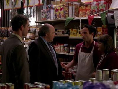 Lillo Brancato, Dennis Franz, and Mark-Paul Gosselaar in NYPD Blue (1993)