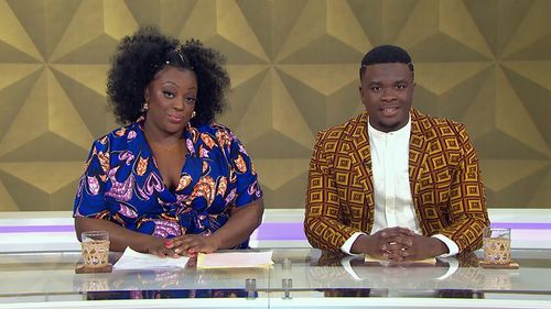 Michael Dapaah with Judi Love - Noughts and Crosses season 2