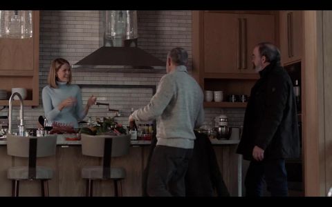 Liz as Kira Korrigan on Homeland, with Mandy Patinkin and Mark Ivanir