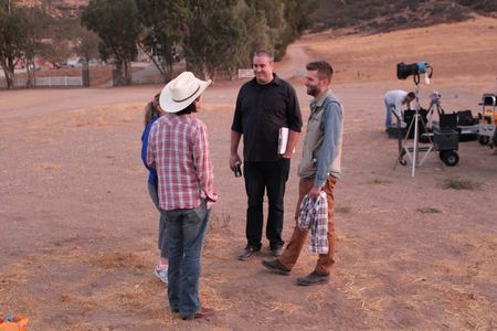 Eric Keith, David Huffman, Michael Escamilla, Anna Bowan,preparing for the fist shot of the day, FORK 2014