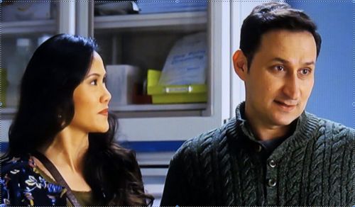 Deedee Magno Hall and Raoul Bhaneja in Grey's Anatomy 