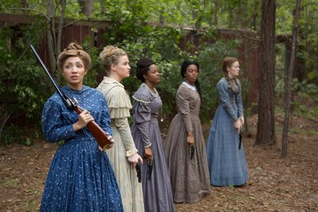 Jasika Nicole, Ana Mackenzie, DomiNque Perry, Dawntavia Bullard, and Bethany DeZelle in Underground (2016)