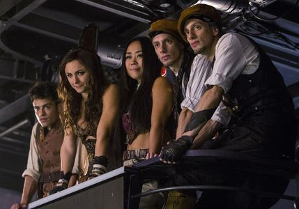 Still of Luis Rosado, Briana Evigan, Mari Koda, Facundo Lombard and Martín Lombard in Step Up All In (2014)