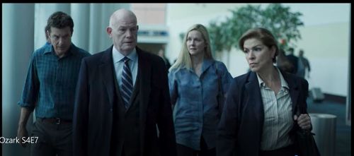 Tess Malis Kincaid in OZARK with Jason Bateman, Glenn Morshower, and Laura Linney