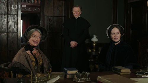 Anna Geislerová, Petra Lustigová, and Martin Finger in Bozena (2021)