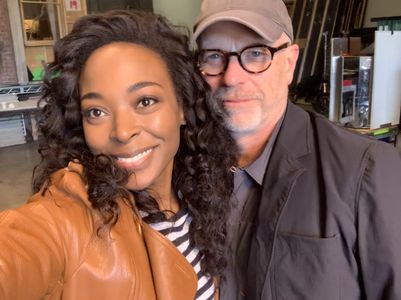 Keren Dukes & John Dahl on set of Ray Donovan