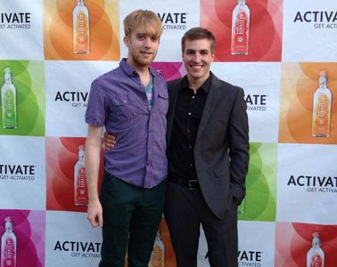 Paul Draper with 'Boy Next Door' Director Joe Hackman at the Sherry Theater's 120 Hour Film Festival.