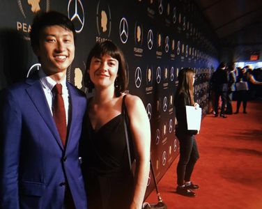 Sasha Rainbow and Bing Liu at the Peabody Awards