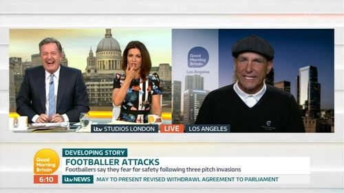 Vinnie Jones, Piers Morgan, and Susanna Reid in Good Morning Britain: Episode dated 11 March 2019 (2019)