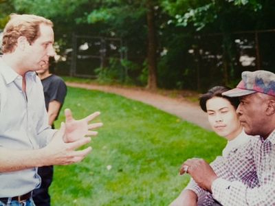 Wayne Keeley directing John Amos and a young Ken Leung for Emmy Award Winning, 