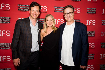 Tom Everett Scott, Tim Warren, and Kelli Joan Bennett at an event for Collusions (2018)