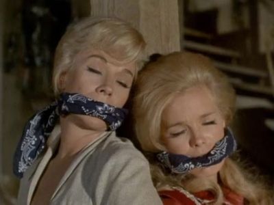 Linda Evans and Jeanne Cooper in The Big Valley (1965)