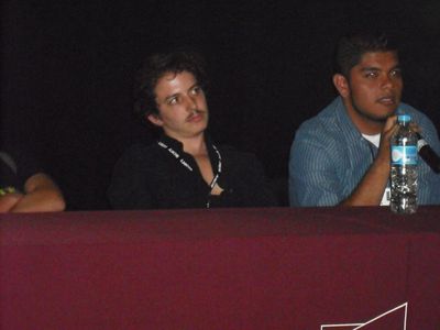 Isaac Ezban at the Morelia International Film Festival, presenting his short film EL SECRETO DE MARTÍN CORDIANI (2009)