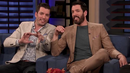 Drew Scott and Jonathan Silver Scott in Conan: The Property Brothers (2020)