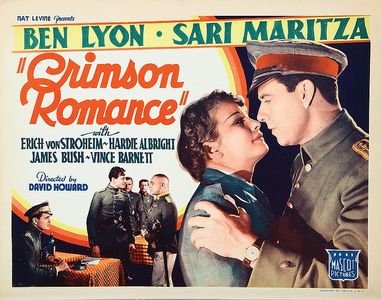 Erich von Stroheim, Ben Lyon, and Sari Maritza in Crimson Romance (1934)