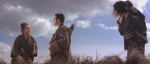 Shintarô Katsu and Chitose Maki in New Tale of Zatoichi (1963)