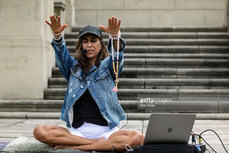 Yoga at Hollywood Forever Cemetery