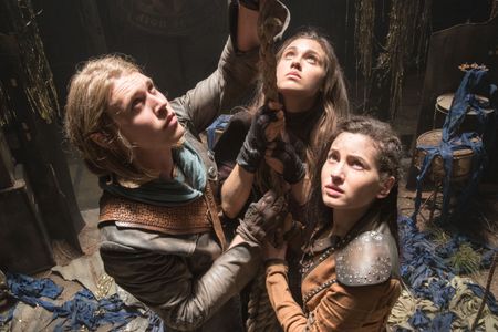 Ivana Baquero, Austin Butler, and Poppy Drayton in The Shannara Chronicles (2016)