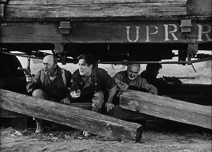 J. Farrell MacDonald, George O'Brien, John M. O'Brien, Francis Powers, and Jim Welch in The Iron Horse (1924)