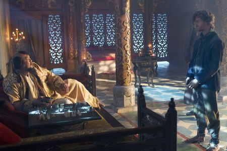 Benedict Wong and Lorenzo Richelmy in Marco Polo (2014)